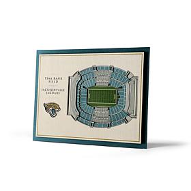 NFL Jacksonville Jaguars StadiumViews 3-D Wall Art - TIAA Bank Field 
