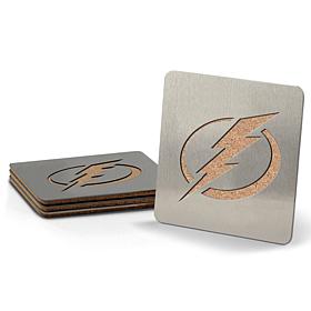 NHL Boasters 4-piece Coaster Set - Tampa Bay Lightning