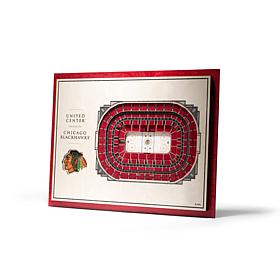 NHL Chicago Blackhawks StadiumViews 3-D Wall Art - United Center 