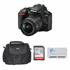 Nikon D3500 DSLR Camera with 18-55mm Lens Bundle