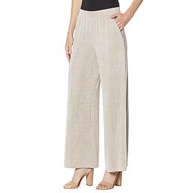 Nina Leonard Lux Knit Pull-On Palazzo Pant
