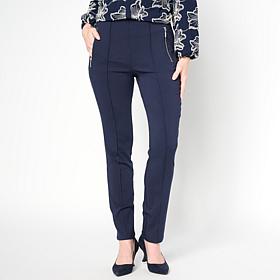 Nina Leonard Millennium Knit Tummy-Smoothing Pull-On Pant