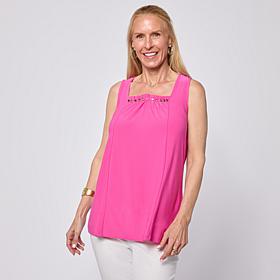 Nina Leonard Sleeveless Float Top 