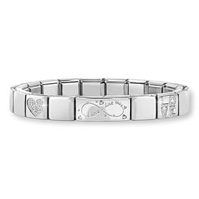 Nomination Italy Inspirational Links Stainless Steel Stretch Bracelet