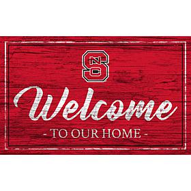 North Carolina State University Team Color Welcome Sign - 11x19"