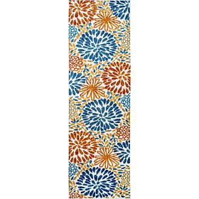 nuLOOM 2' 6" x 8' Monique Floral Indoor/Outdoor Area Rug 