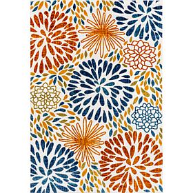 nuLOOM 5' x 8' Monique Floral Indoor/Outdoor Area Rug