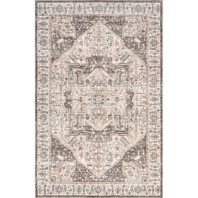 nuLOOM Brielle Machine Washable Vintage Medallion 8' x 10' Area Rug 