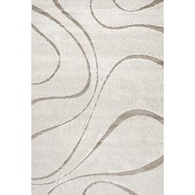 nuLOOM Carolyn Modern Shag Area Rug - 6' 7" x 9' Cream