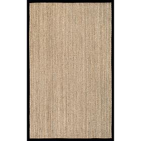 nuLOOM Elijah Farmhouse Seagrass Area Rug 8' x 10' Black