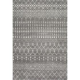 nuLOOM Moroccan Blythe Area Rug - 5' x 7' 5" Dark Gray
