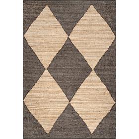 nuLOOM Pandora 6' x 9' Diamond Jute Area Rug 