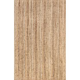 nuLOOM Rigo Hand Woven Farmhouse Jute Area Rug -5' x 8' Natural