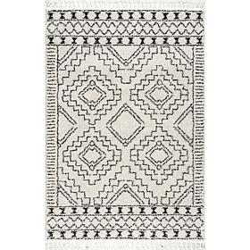 nuLOOM Vasiliki Moroccan Shag Tasseled 7' 10" x 10' Area Rug 