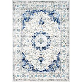 nuLOOM Verona Vintage Persian Area Rug - 6' 7" x 9' Blue