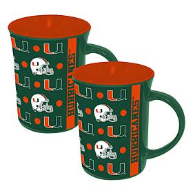 Official College Team Spirit 15oz Ceramic Mug 2-Pack