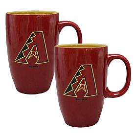 Official MLB 15oz Ceramic Team Spirit Mug - 2-Pack