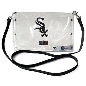 Official MLB Clear Envelope Purse with Team Logo - Chicago White Sox