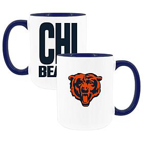 Official NFL TRI Team Code 15 oz. Mug 2-pack - Chicago Bears