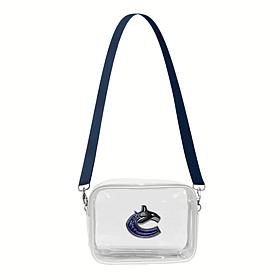 Official NHL 3D Logo Clear Fanny Fan Purse - Vancouver Canucks 