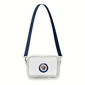 Official NHL 3D Logo Clear Fanny Fan Purse - Winnipeg Jets