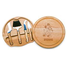 Officially Licensed Cheese Cutting Board Set - Mickey Cleveland Browns