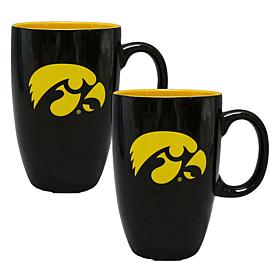 Officially Licensed College Team Spirit 20oz Ceramic Mug 2pk Iowa