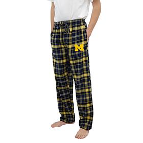 Officially Licensed Concepts Sport Men's Plaid Flannel Pant - Michigan
