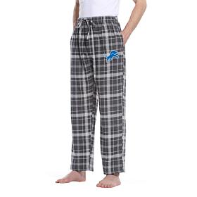 Officially Licensed Men's Plaid Flannel Pant by Concept Sports - Lions