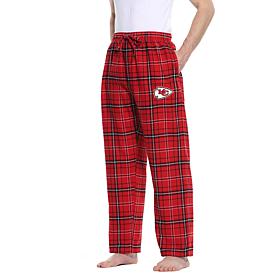 Officially Licensed Men's Plaid Flannel Pant by Concept Sports- Chiefs