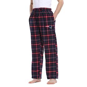 Officially Licensed Men's Plaid Flannel Pant, Concept Sports- Patriots