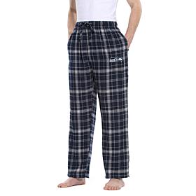 Officially Licensed Men's Plaid Flannel Pant, Concept Sports- Seahawks