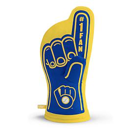 Officially Licensed MLB #1 Oven Mitt - Milwaukee Brewers