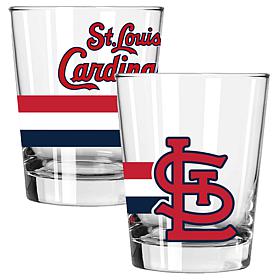Officially Licensed MLB 15 oz. Old Fashioned Glass 2-pack - Cardinals