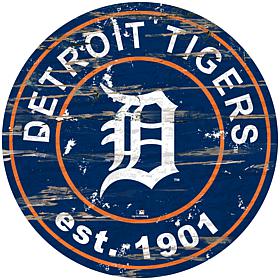 Officially Licensed MLB 24" Established Date Sign - Detroit Tigers