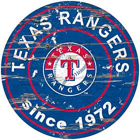 Officially Licensed MLB 24" Established Date Sign - Texas Rangers