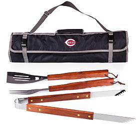 Officially Licensed MLB 3-Piece BBQ Tote & Grill Set - Cincinnati