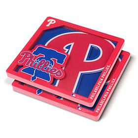 Officially Licensed MLB 3D Logo Series Coaster - Philadelphia Phillies