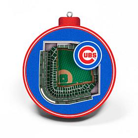 Officially Licensed MLB 3D StadiumView Ornament 2-Pack - Cubs 