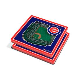 Officially Licensed MLB 3D StadiumViews Coaster Set - Chicago Cubs
