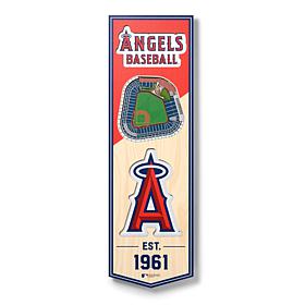 Officially Licensed MLB 6" x 19" 3D Stadium Banner- Los Angeles Angels