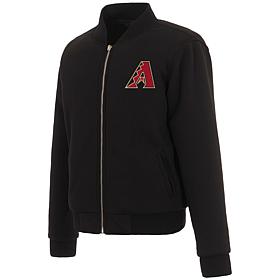 Officially Licensed MLB Arizona Ladies Jacket w Fleece & Nylon Sides