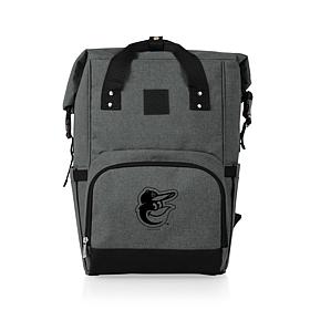 Officially Licensed MLB Baltimore On The Go Roll-Top Cooler Backpack
