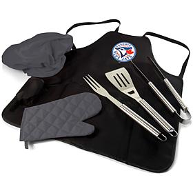 Officially Licensed MLB BBQ Apron Pro Grill Set - Toronto Blue Jays
