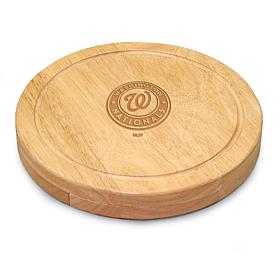 Officially Licensed MLB Cheese Cutting Board & Tools Set - Nationals
