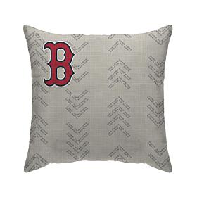 Officially Licensed MLB Chevron Duck Cloth Décor Pillow - Red Sox