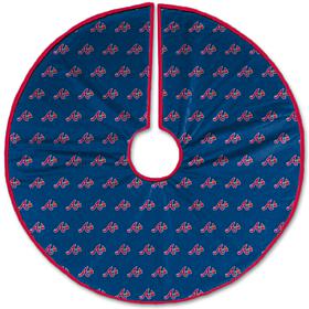 Officially Licensed MLB Christmas Tree Skirt - Atlanta Braves 