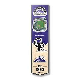 Officially Licensed MLB Colorado Rockies 3D Stadium Banner