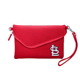 Officially Licensed MLB Fold Over Crossbody Purse- St. Louis Cardinals