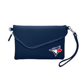 Officially Licensed MLB Fold Over Crossbody Purse - Toronto Blue Jays 